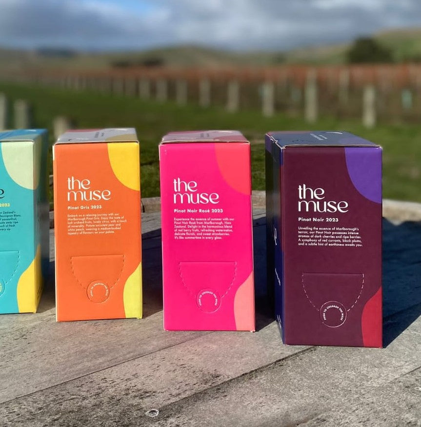 The Muse  BOX Set - Pinot Gris  + Pinot Noir Rosé + Pinot Noir